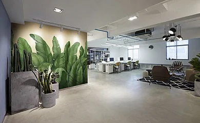 Фото Фреска Tesoro арт. 01234-GL - Тропики  | Студия фресок и фотопанно "La Stanza"