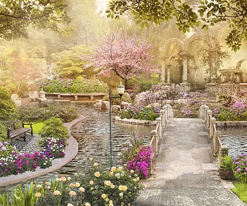 Фото Фреска Пейзажи Арки, лестницы арт. a_951 - Пейзажи|Арки, лестницы | Студия фресок и фотопанно "La Stanza"