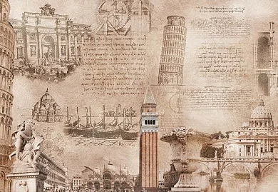 Фото Фреска Сюжеты Ретро арт. Y_051 - Сюжеты|Ретро | Студия фресок и фотопанно "La Stanza"