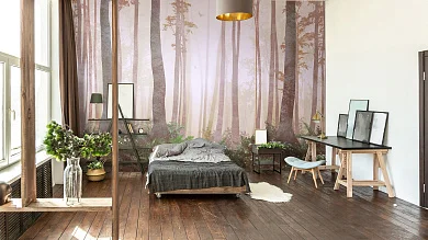 Фото Фреска ALBA Natura арт. 800100 - Лес и деревья | Студия фресок и фотопанно "La Stanza"