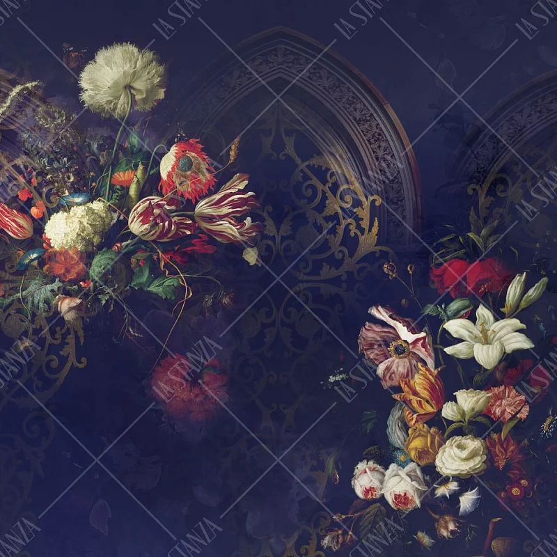 Фото Фреска ALBA Flora арт. 800266 - Цветы | Студия фресок и фотопанно "La Stanza" 1