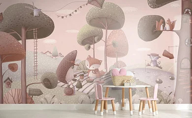 Фото Фреска ALBA Dreams арт. 800722 - Детские|Для девочки | Студия фресок и фотопанно "La Stanza"