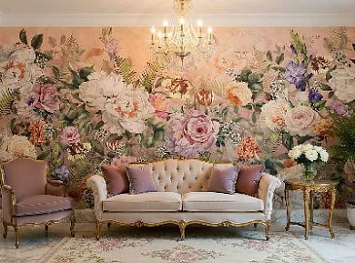 Фото Фреска ALBA Flora арт. 800613 - Цветы | Студия фресок и фотопанно "La Stanza"