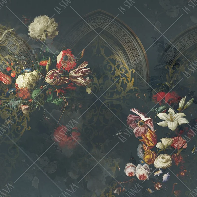 Фото Фреска ALBA Flora арт. 800268 - Цветы | Студия фресок и фотопанно "La Stanza" 1