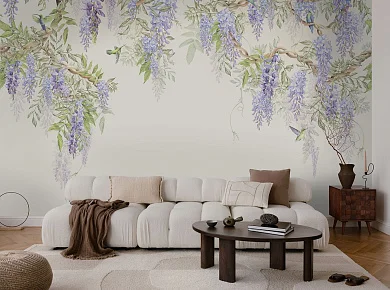 Фото Фреска Tesoro 2 арт. 02120-F - Цветы | Студия фресок и фотопанно "La Stanza"