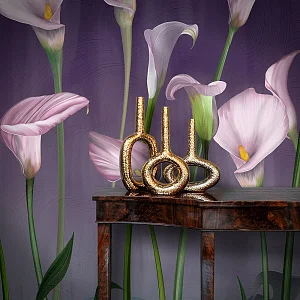 Фото Фреска ALBA Flora арт. 800257 - Цветы | Студия фресок и фотопанно "La Stanza"