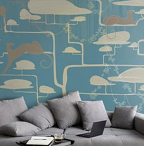 Фото Фреска Tesoro арт. 01322-G - Графика  | Студия фресок и фотопанно "La Stanza"