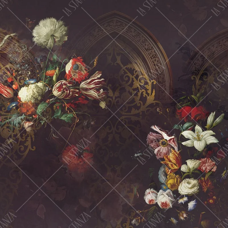 Фото Фреска ALBA Flora арт. 800265 - Цветы | Студия фресок и фотопанно "La Stanza" 1