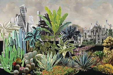 Фото Фреска Тренды Флориано арт. 980273 - Тропики  | Студия фресок и фотопанно "La Stanza"