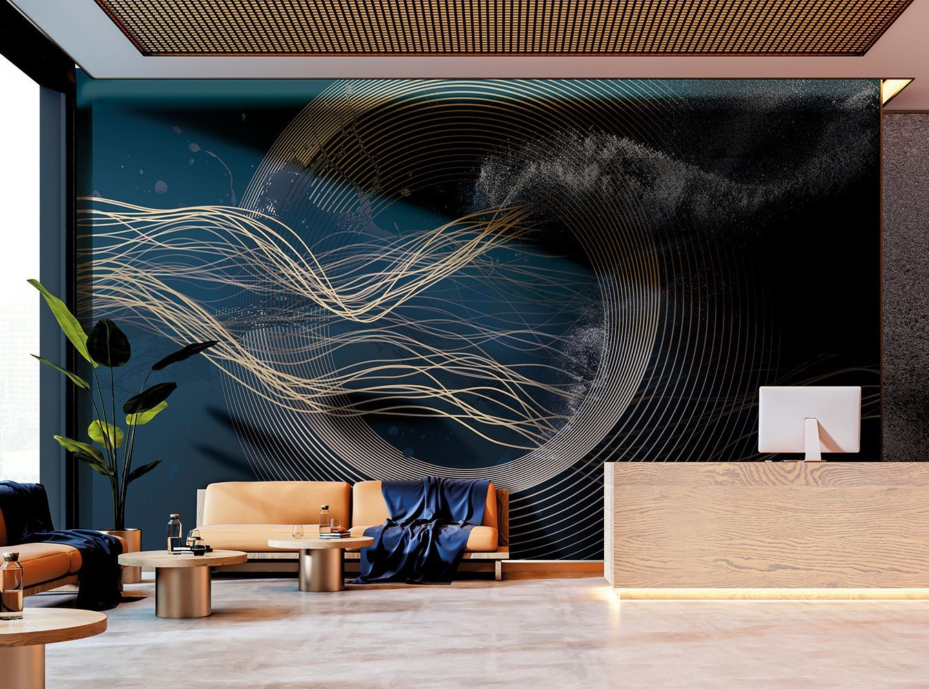 Фото Фреска Tesoro 2 арт. 02100-GL - Графика  | Студия фресок и фотопанно "La Stanza"