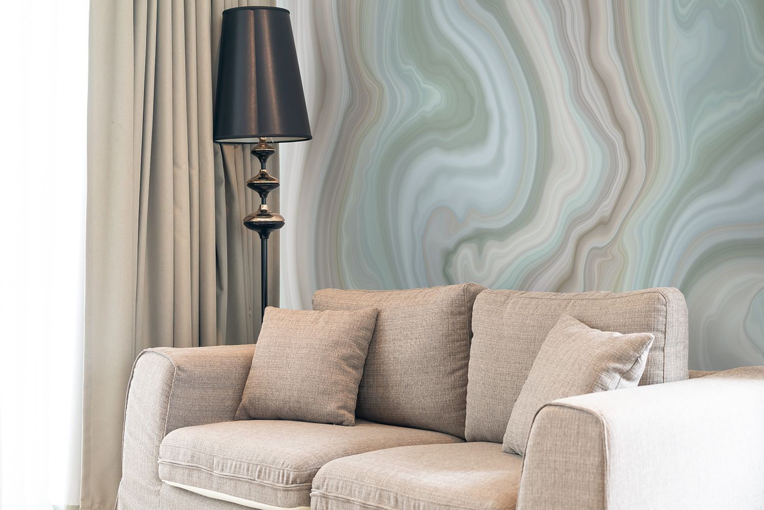 Фото Фреска ALBA Abstract арт. 800662 - Флюиды  | Студия фресок и фотопанно "La Stanza"