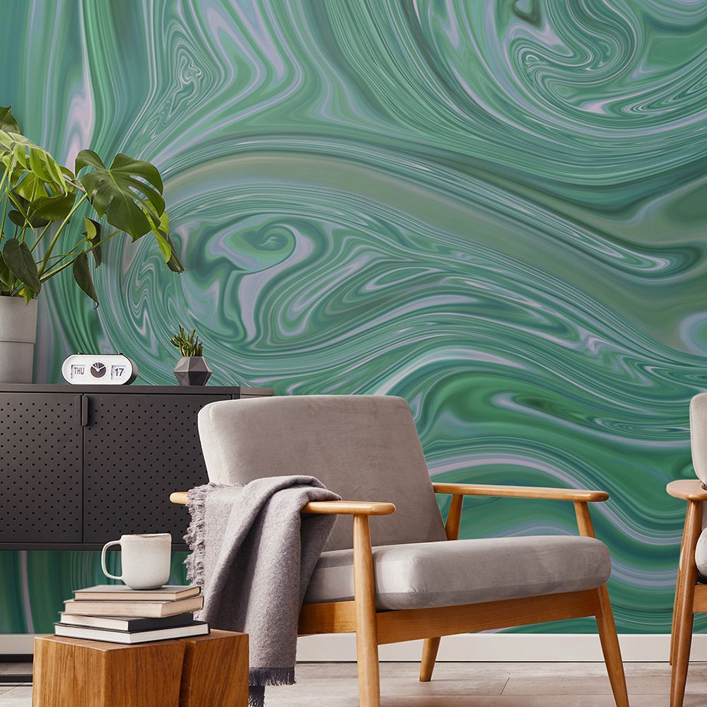 Фото Фреска ALBA Abstract арт. 800475 - Флюиды  | Студия фресок и фотопанно "La Stanza"