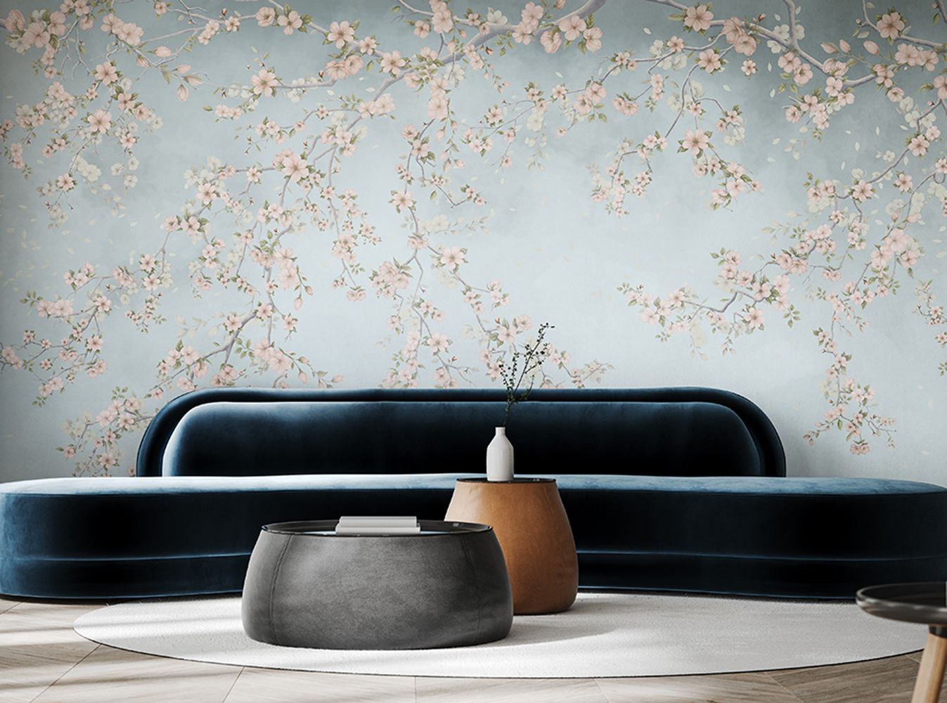 Фото Фреска Tesoro 2 арт. 02084-F - Цветы | Студия фресок и фотопанно "La Stanza"