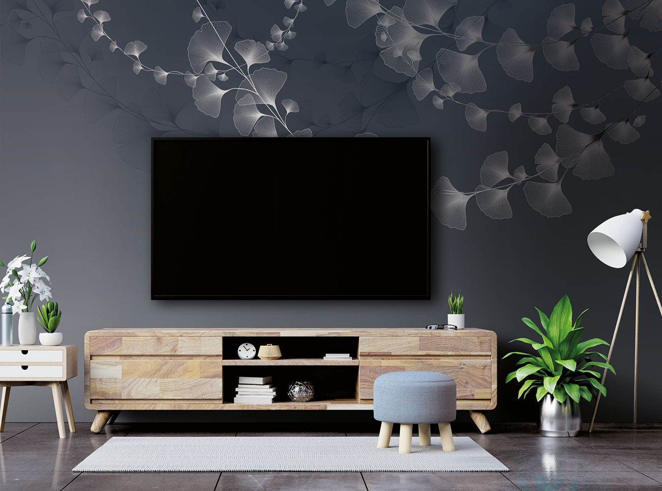 Фото Фреска Tesoro 2 арт. 02020-S - Цветы | Студия фресок и фотопанно "La Stanza"