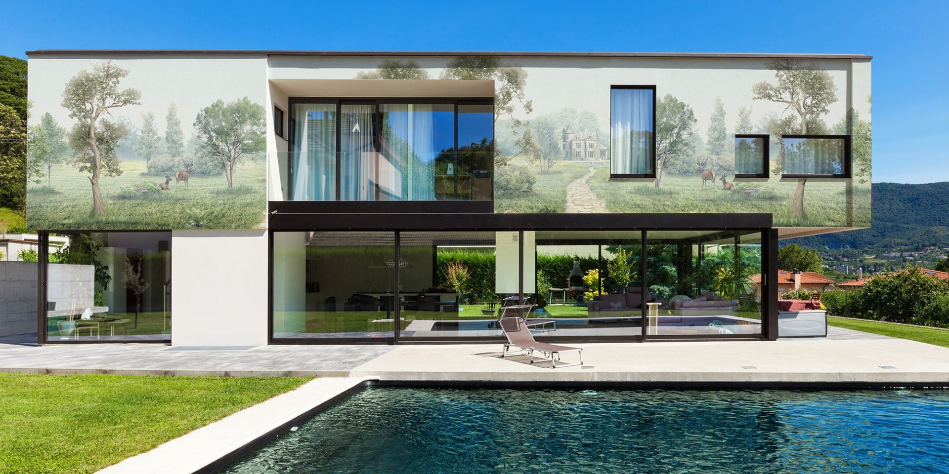 Фото Фреска ALBA Natura арт. 800110 - Лес и деревья | Студия фресок и фотопанно "La Stanza"