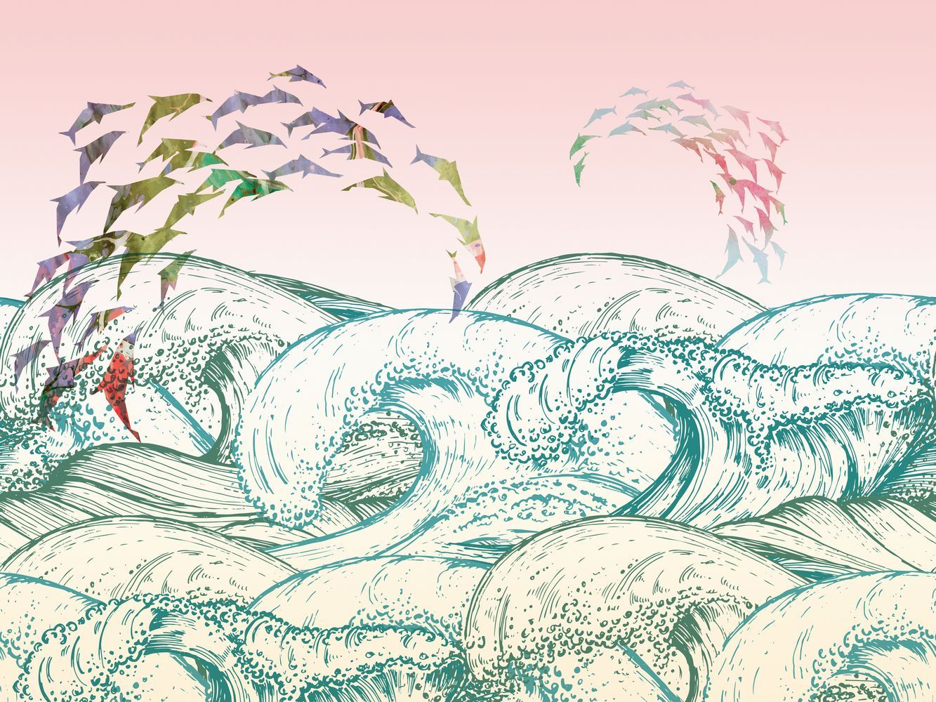 Фото Фреска Детские фрески арт. 910081 - Детские фрески | Студия фресок и фотопанно "La Stanza"