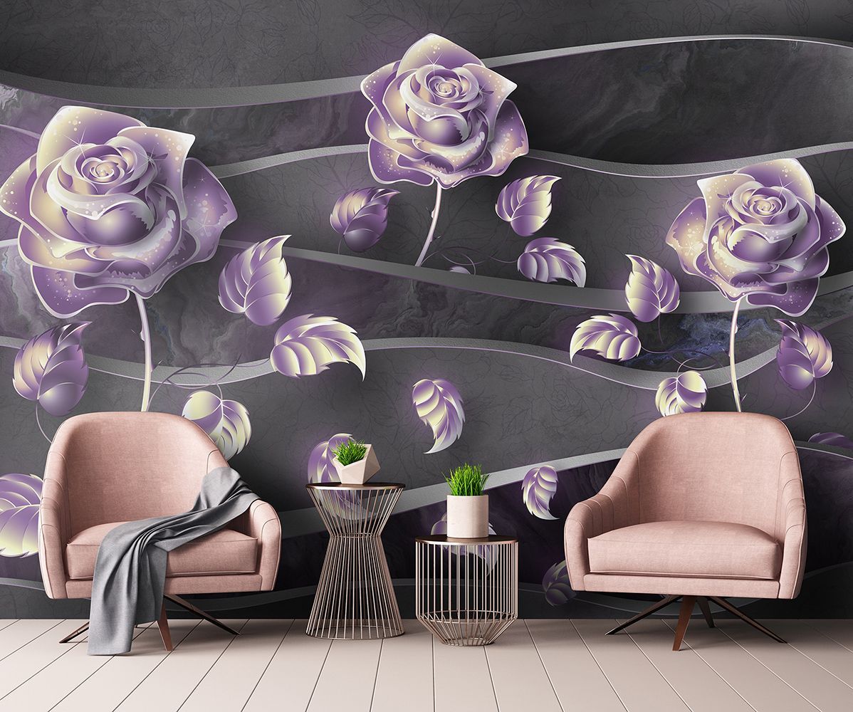 Фото Фреска ALBA Flora арт. 800602 - Цветы | Студия фресок и фотопанно "La Stanza"