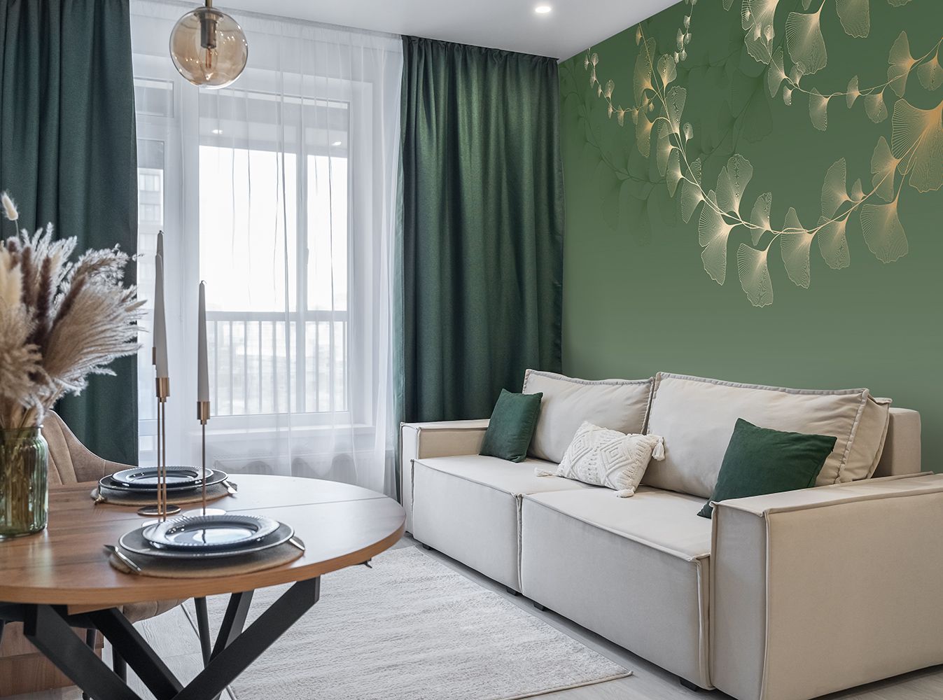 Фото Фреска Tesoro 2 арт. 02022-GL - Цветы | Студия фресок и фотопанно "La Stanza"