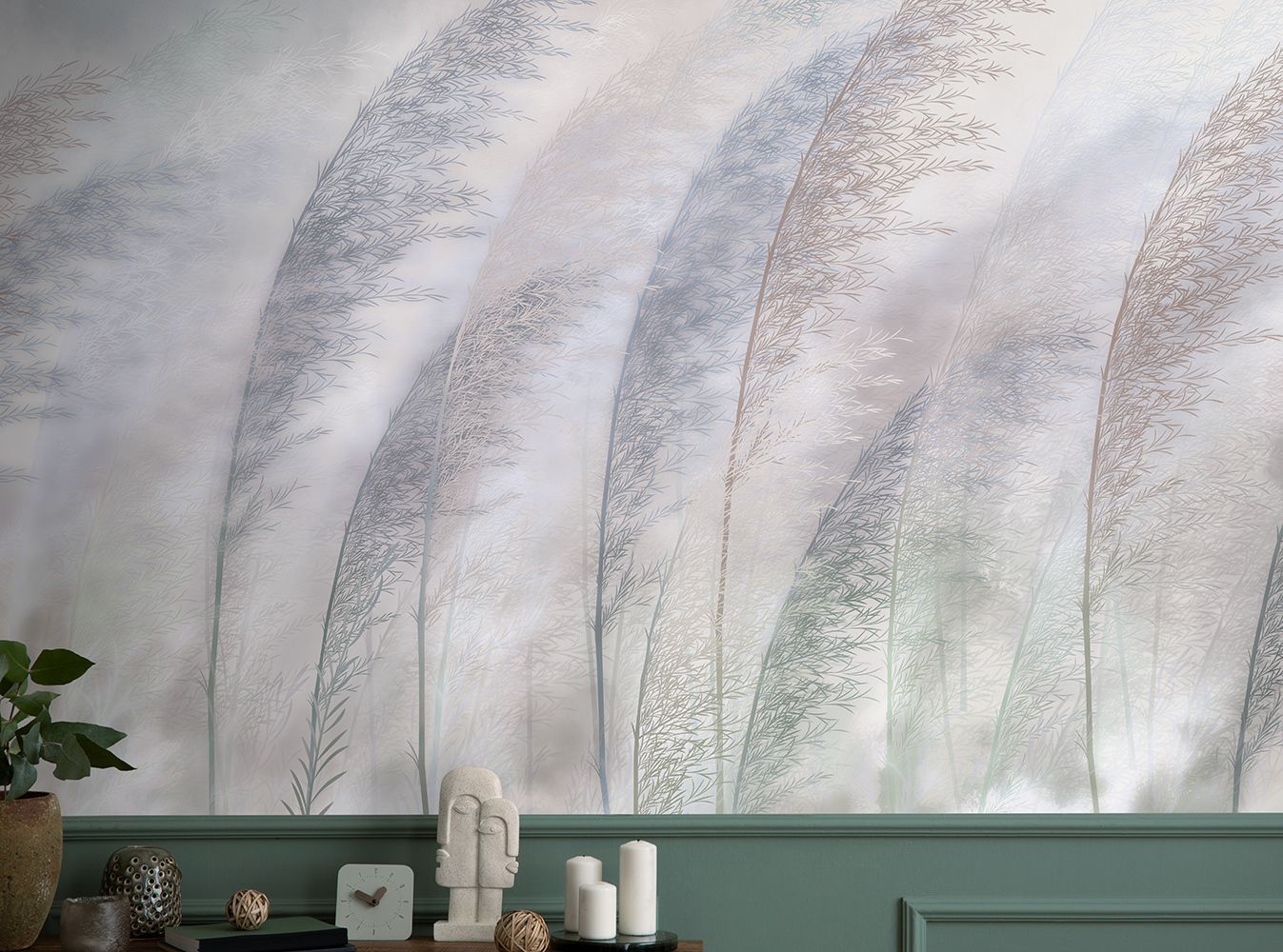 Фото Фреска Tesoro 2 арт. 02071-S - Цветы | Студия фресок и фотопанно "La Stanza"