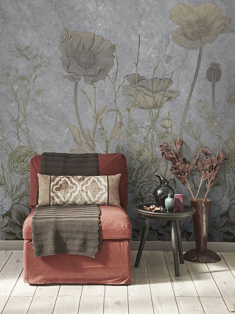 Фото Фреска ALBA Textures арт. 800313 - Цветы | Студия фресок и фотопанно "La Stanza"