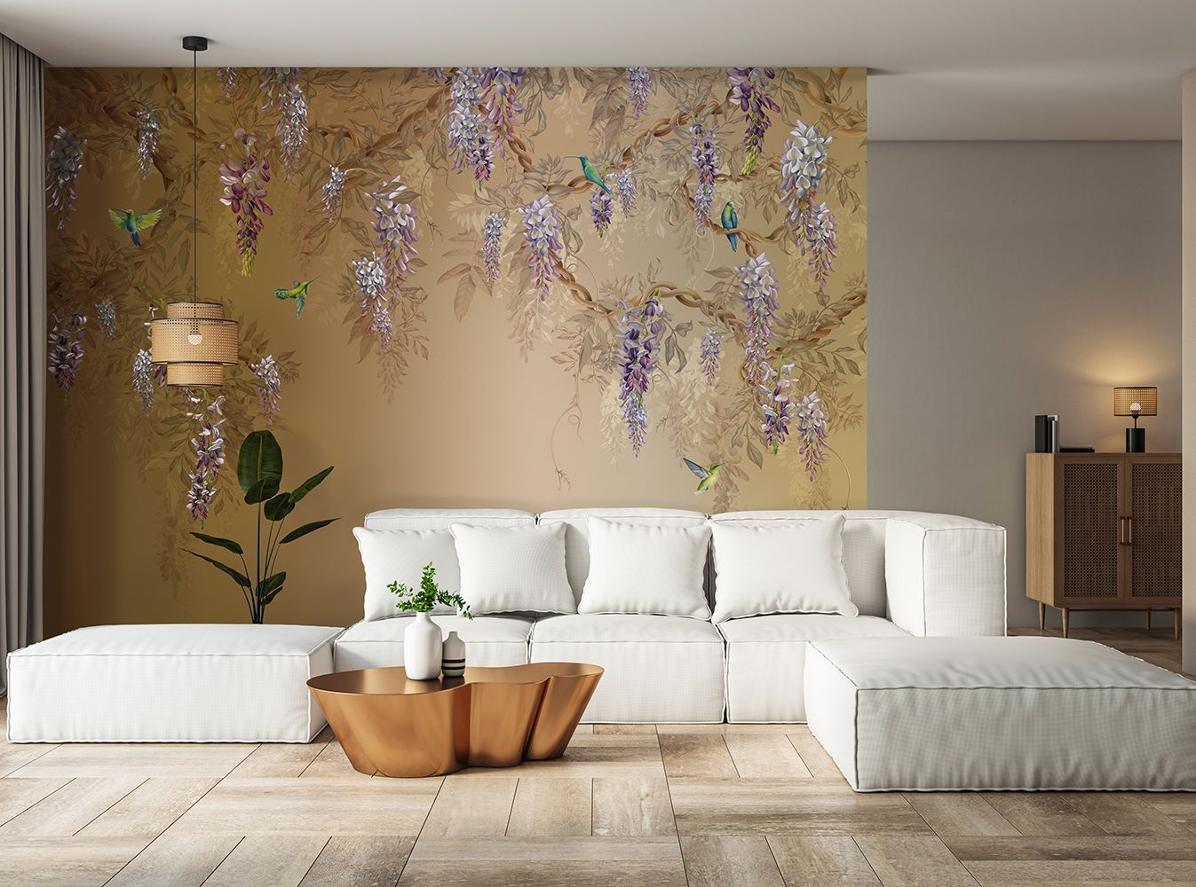 Фото Фреска Tesoro 2 арт. 02121-GL - Лес и деревья | Студия фресок и фотопанно "La Stanza"