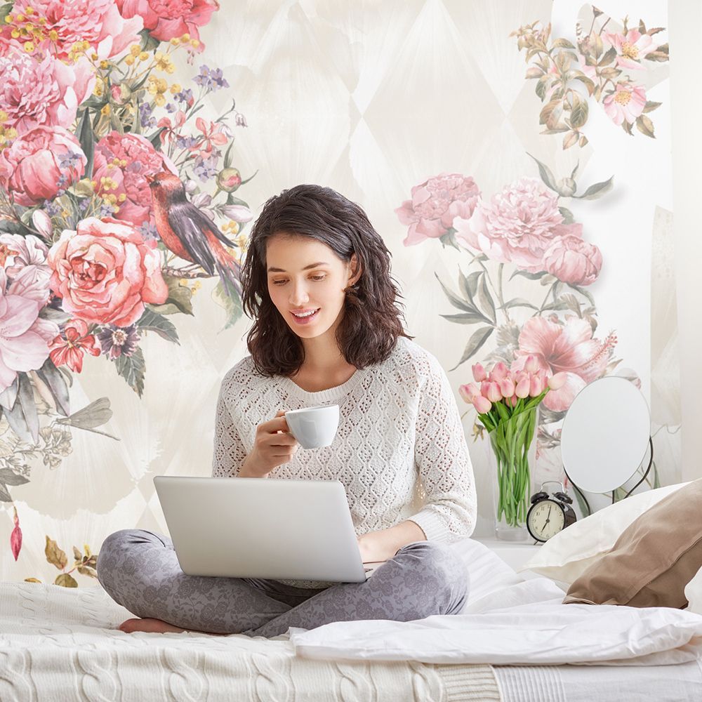 Фото Фреска ALBA Flora арт. 800270 - Цветы | Студия фресок и фотопанно "La Stanza"