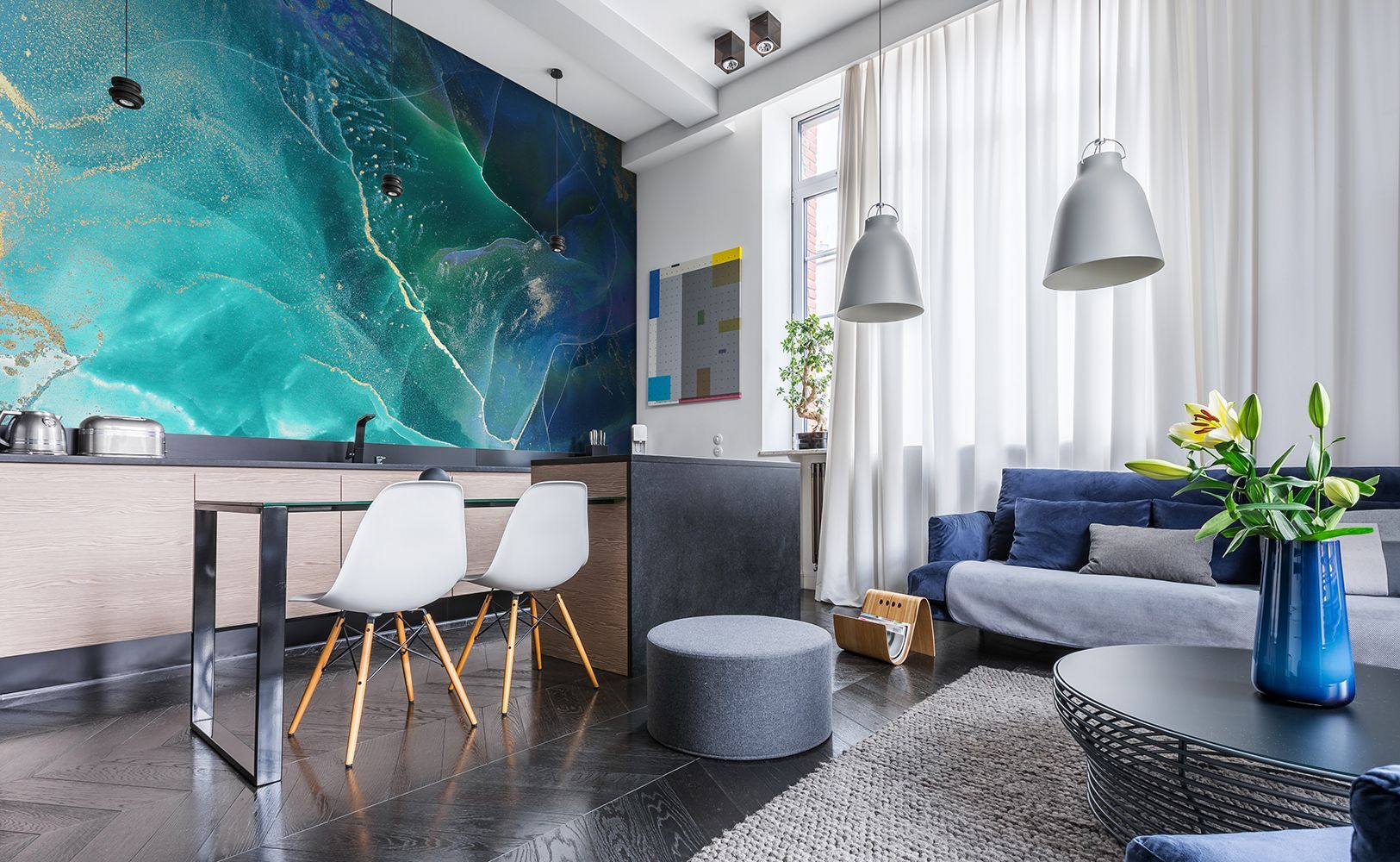 Фото Фреска ALBA Abstract арт. 800448 - Флюиды  | Студия фресок и фотопанно "La Stanza"