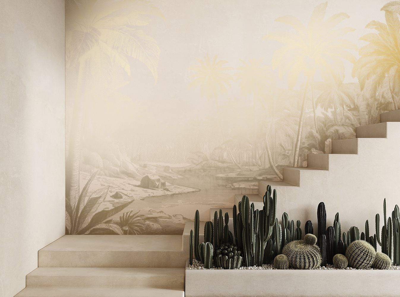 Фото Фреска Tesoro 2 арт. 02015-G - Тропики  | Студия фресок и фотопанно "La Stanza"