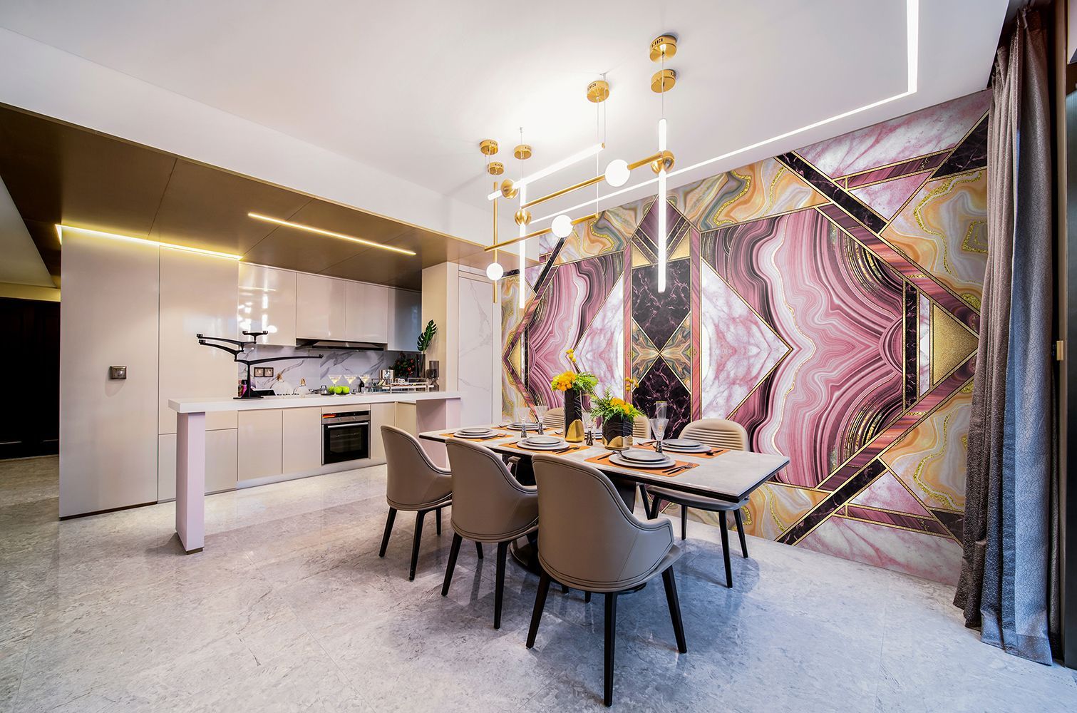 Фото Фреска ALBA Textures арт. 800370 - Графика  | Студия фресок и фотопанно "La Stanza"