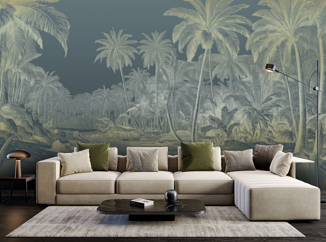 Фото Фреска Tesoro 2 арт. 02011-GL - Тропики  | Студия фресок и фотопанно "La Stanza"