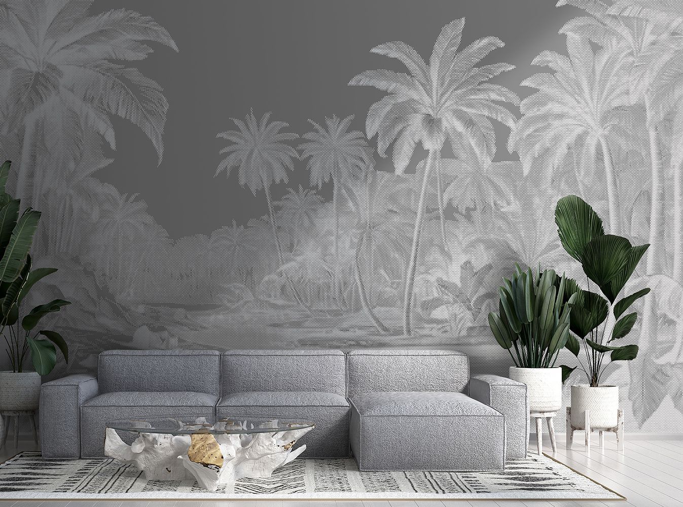 Фото Фреска Tesoro 2 арт. 02012-S - Тропики  | Студия фресок и фотопанно "La Stanza"