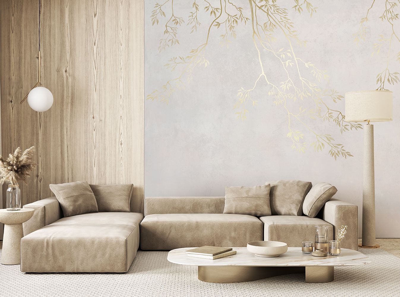 Фото Фреска Tesoro 2 арт. 02110-G - Лес и деревья | Студия фресок и фотопанно "La Stanza"