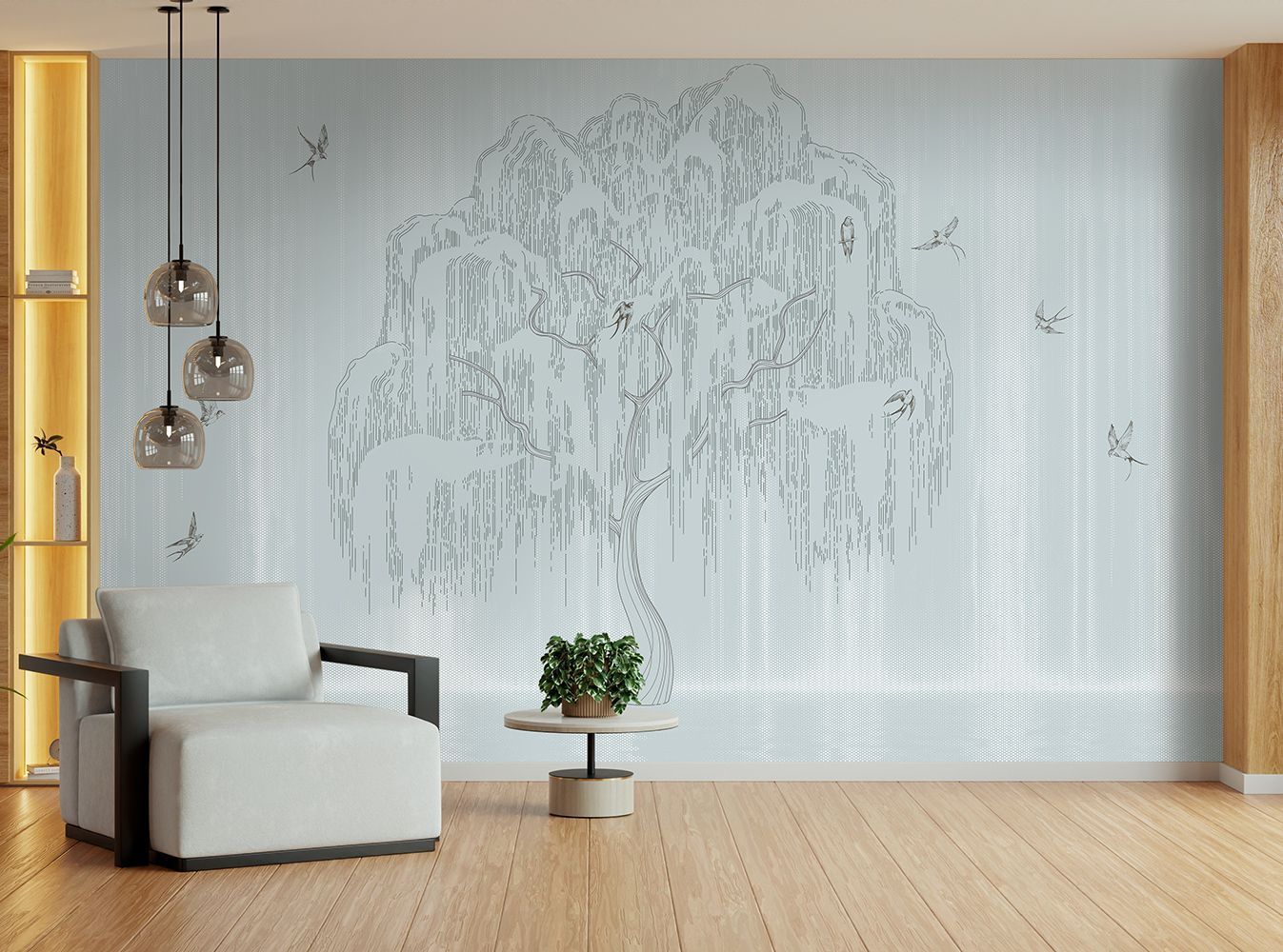 Фото Фреска Tesoro 2 арт. 02160-F - Лес и деревья | Студия фресок и фотопанно "La Stanza"