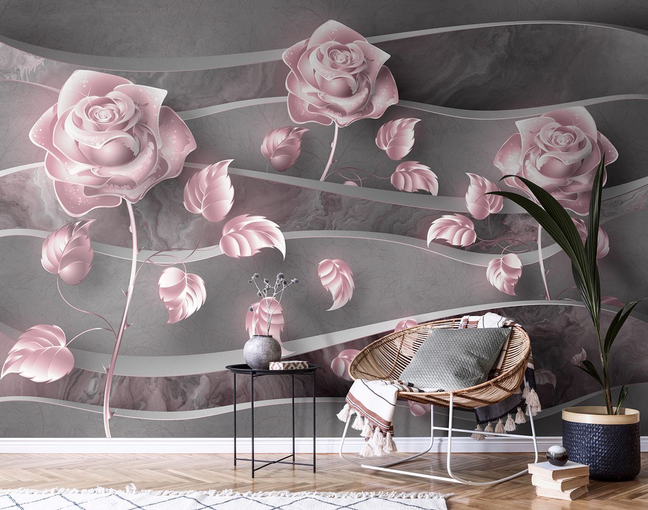 Фото Фреска ALBA Flora арт. 800600 - Цветы | Студия фресок и фотопанно "La Stanza"