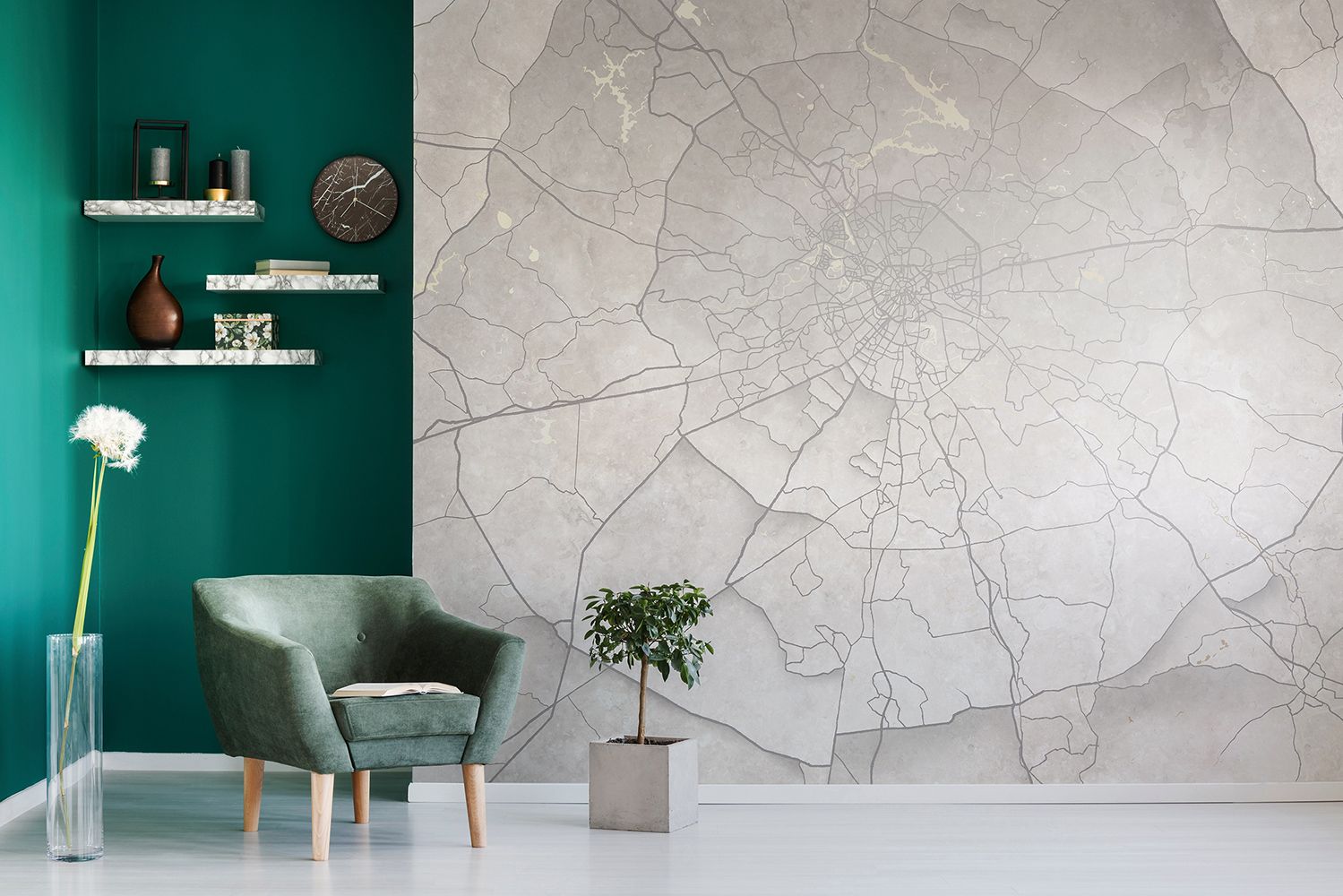 Фото Фреска ALBA Textures арт. 800292 - Флюиды  | Студия фресок и фотопанно "La Stanza"