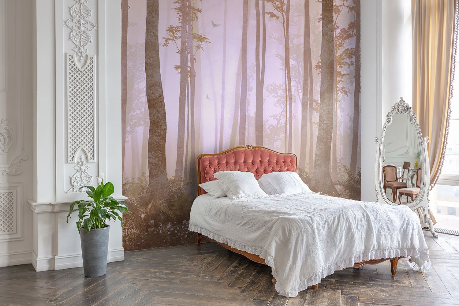 Фото Фреска ALBA Natura арт. 800101 - Лес и деревья | Студия фресок и фотопанно "La Stanza"