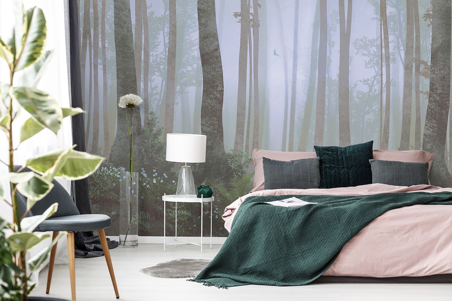 Фото Фреска ALBA Natura арт. 800103 - Лес и деревья | Студия фресок и фотопанно "La Stanza"