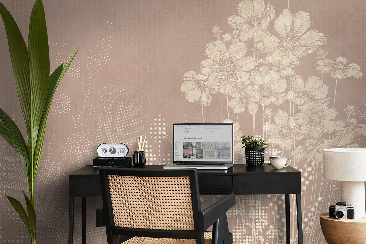 Фото Фреска ALBA Ornamental арт. 800651 - Цветы | Студия фресок и фотопанно "La Stanza"