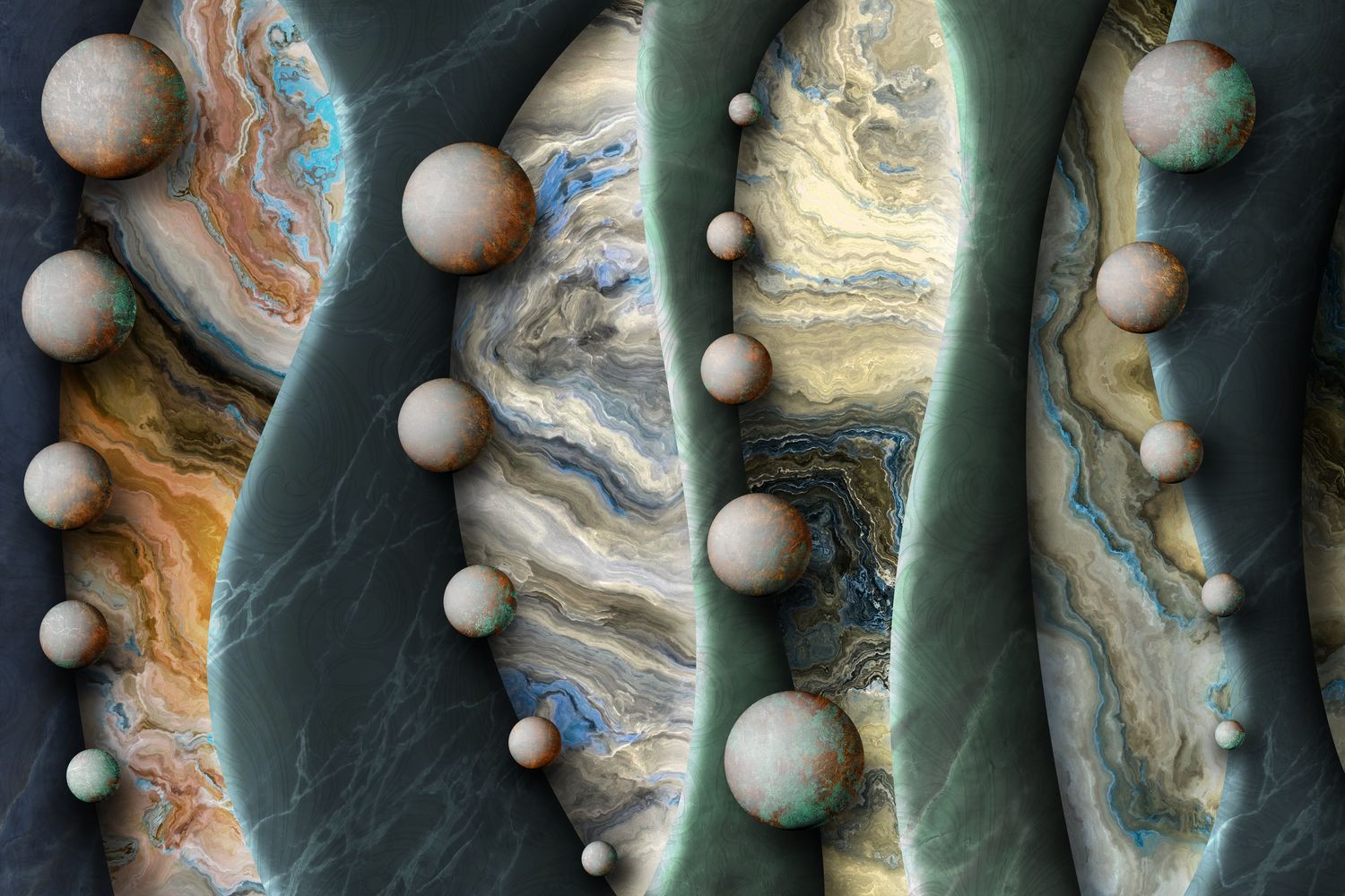 Фото Фреска ALBA Abstract арт. 800470 -  | Студия фресок и фотопанно "La Stanza"