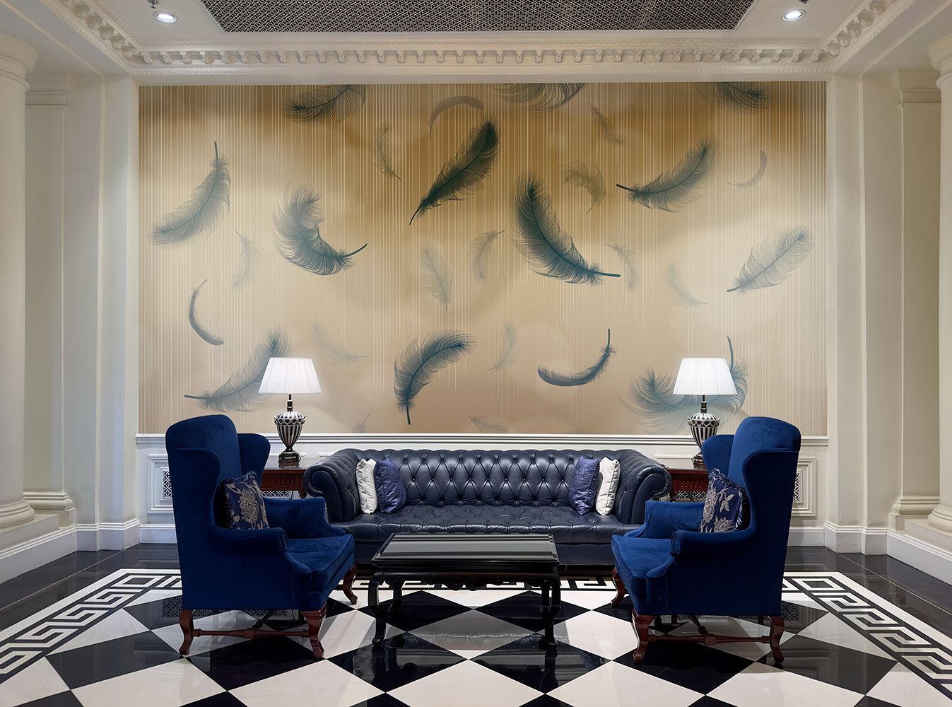 Фото Фреска Tesoro 2 арт. 02183-GL - Графика  | Студия фресок и фотопанно "La Stanza"