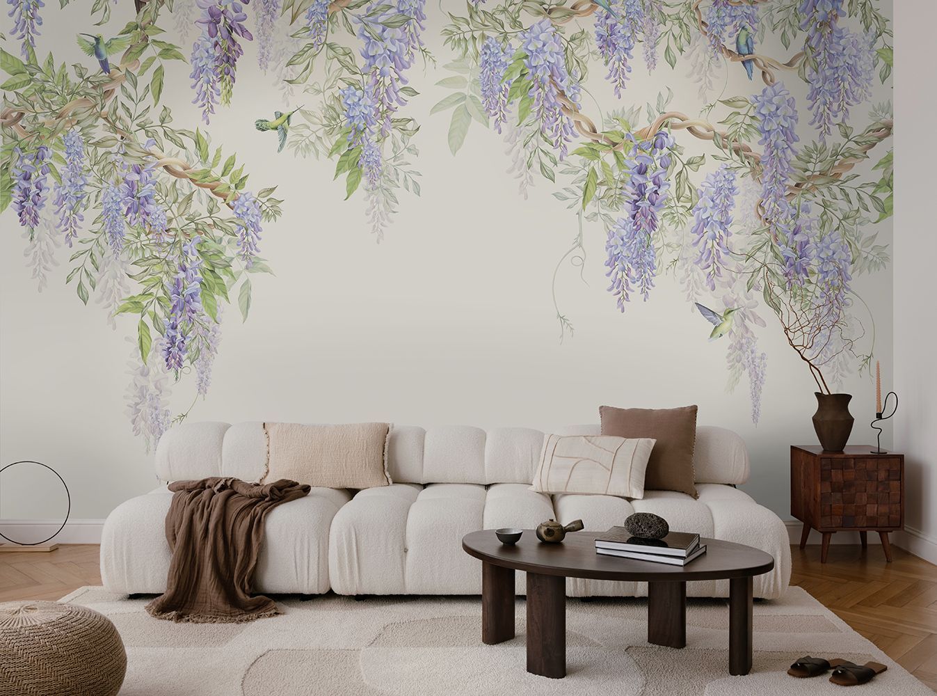 Фото Фреска Tesoro 2 арт. 02120-F - Цветы | Студия фресок и фотопанно "La Stanza"