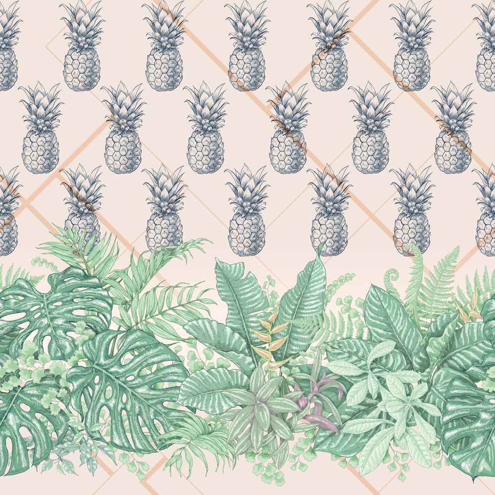 Фото Фреска Тренды Простые решения арт. 910935 - Тропики  | Студия фресок и фотопанно "La Stanza"