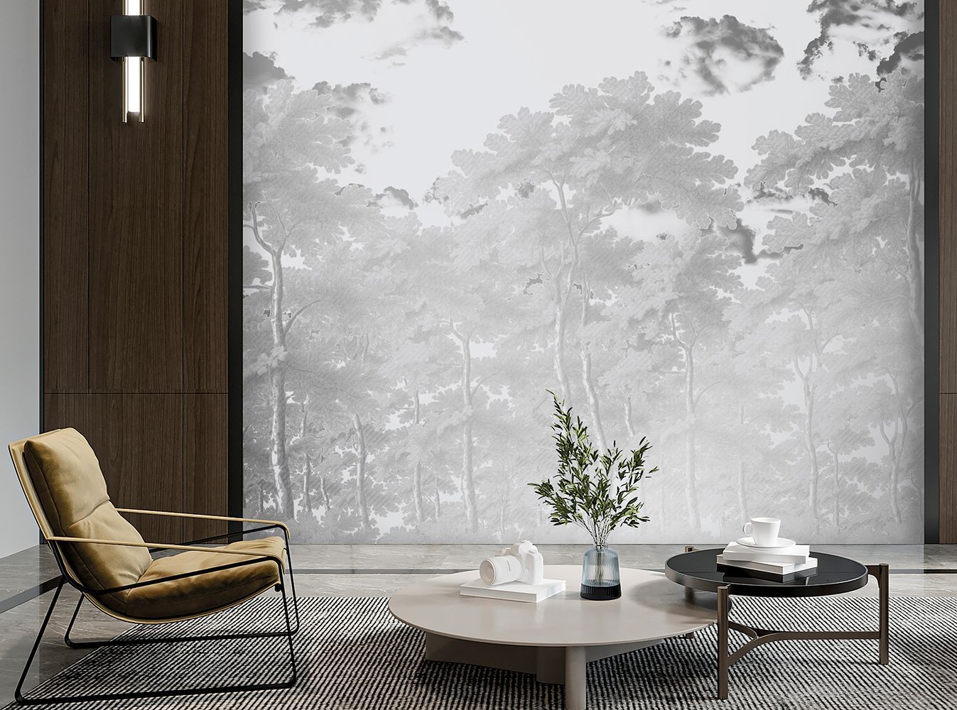 Фото Фреска Tesoro 2 арт. 02132-S - Лес и деревья | Студия фресок и фотопанно "La Stanza"