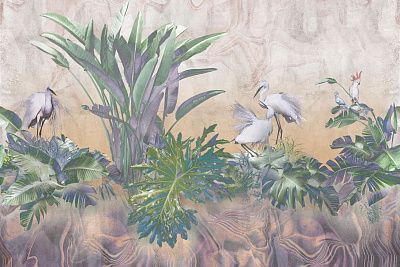 Фото Фреска Тренды Мистика арт. 980423 - Тропики  | Студия фресок и фотопанно "La Stanza"