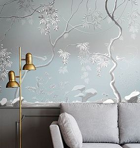 Фото Фреска Tesoro арт. 01121-S - Шинуазри | Студия фресок и фотопанно "La Stanza"