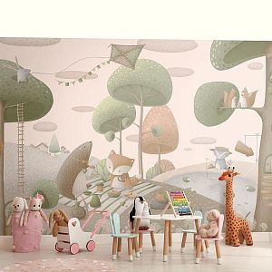 Фото Фреска ALBA Dreams арт. 800721 - Детские|Для девочки | Студия фресок и фотопанно "La Stanza"