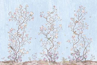 Фото Фреска Тренды Шинуазри арт. 980041 -  | Студия фресок и фотопанно "La Stanza"