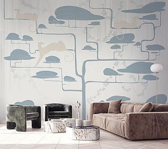 Фото Фреска Tesoro арт. 01323-S - Лес и деревья | Студия фресок и фотопанно "La Stanza"