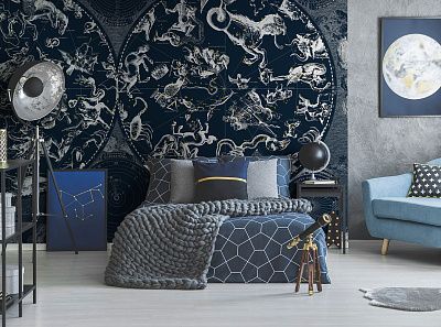 Фото Фреска Tesoro 2 арт. 02142-S - Сюжеты|Карта мира | Студия фресок и фотопанно "La Stanza"