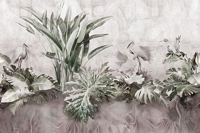 Фото Фреска Тренды Мистика арт. 980422 - Тропики  | Студия фресок и фотопанно "La Stanza"